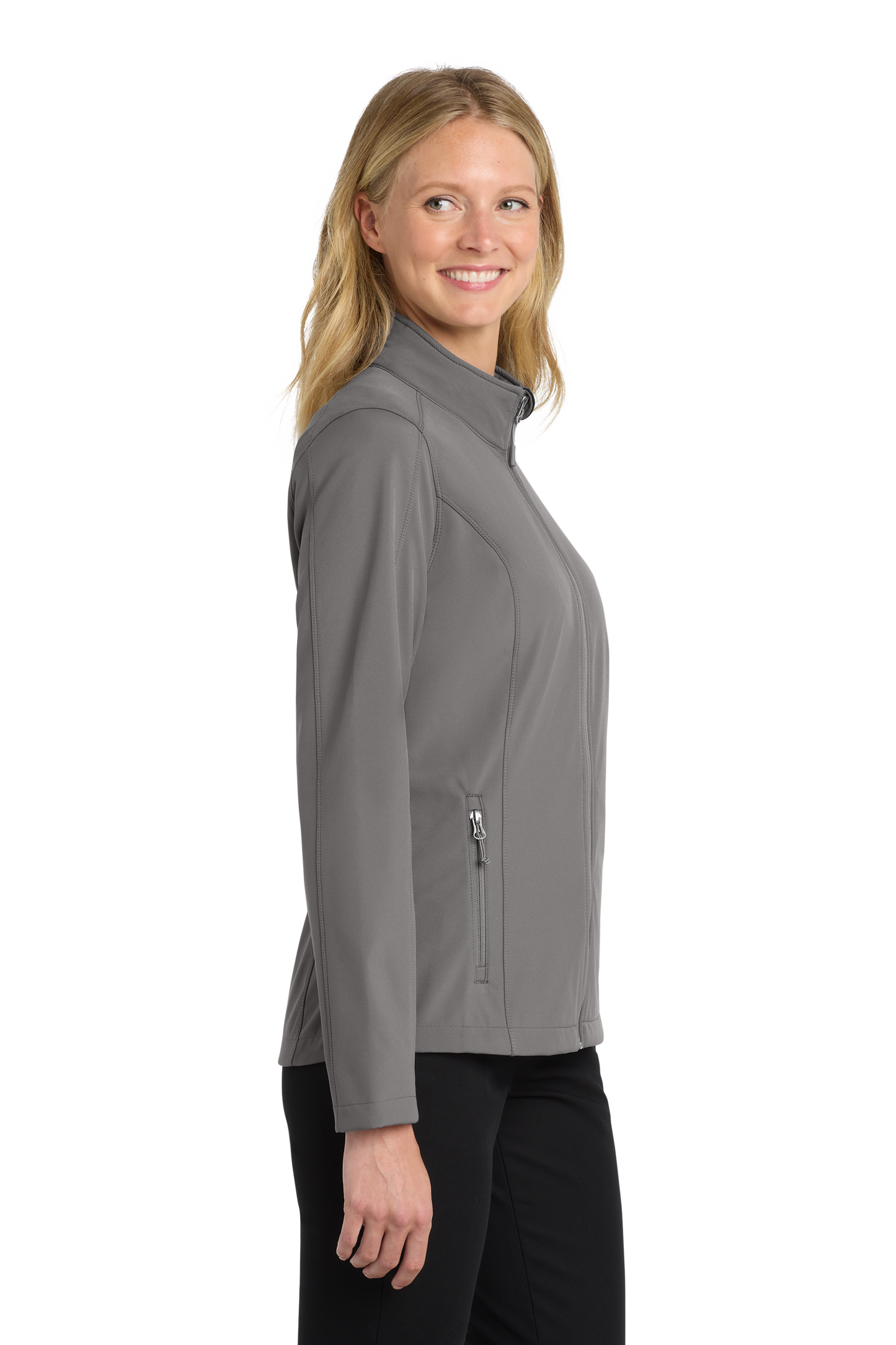 Port Authority® Women's Core Soft Shell Jacket - Deep Smoke