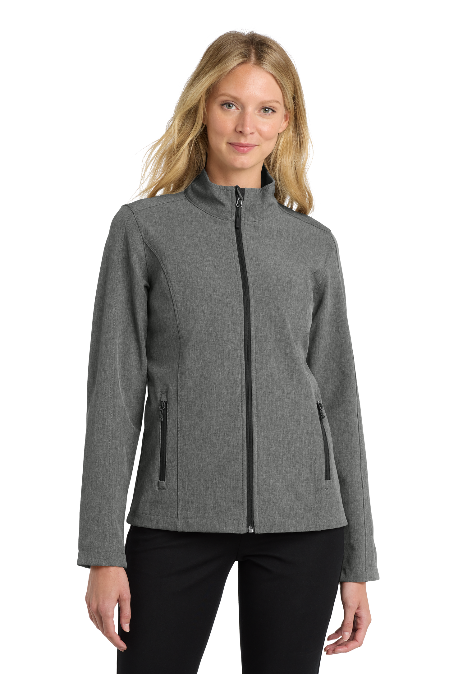 Port Authority® Women's Core Soft Shell Jacket - Pearl Grey Heather