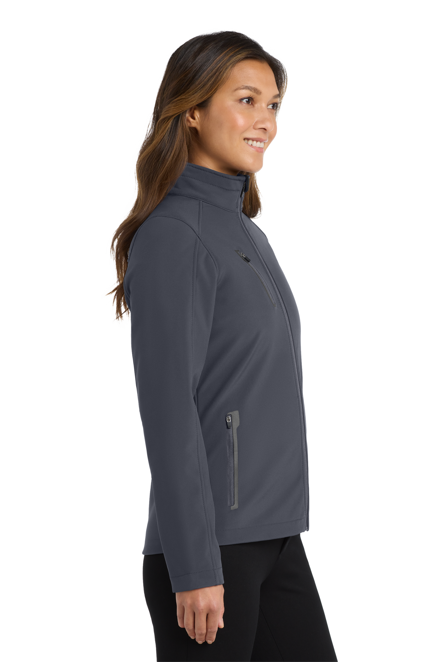 Port Authority® Women's Welded Soft Shell Jacket - Battleship Grey
