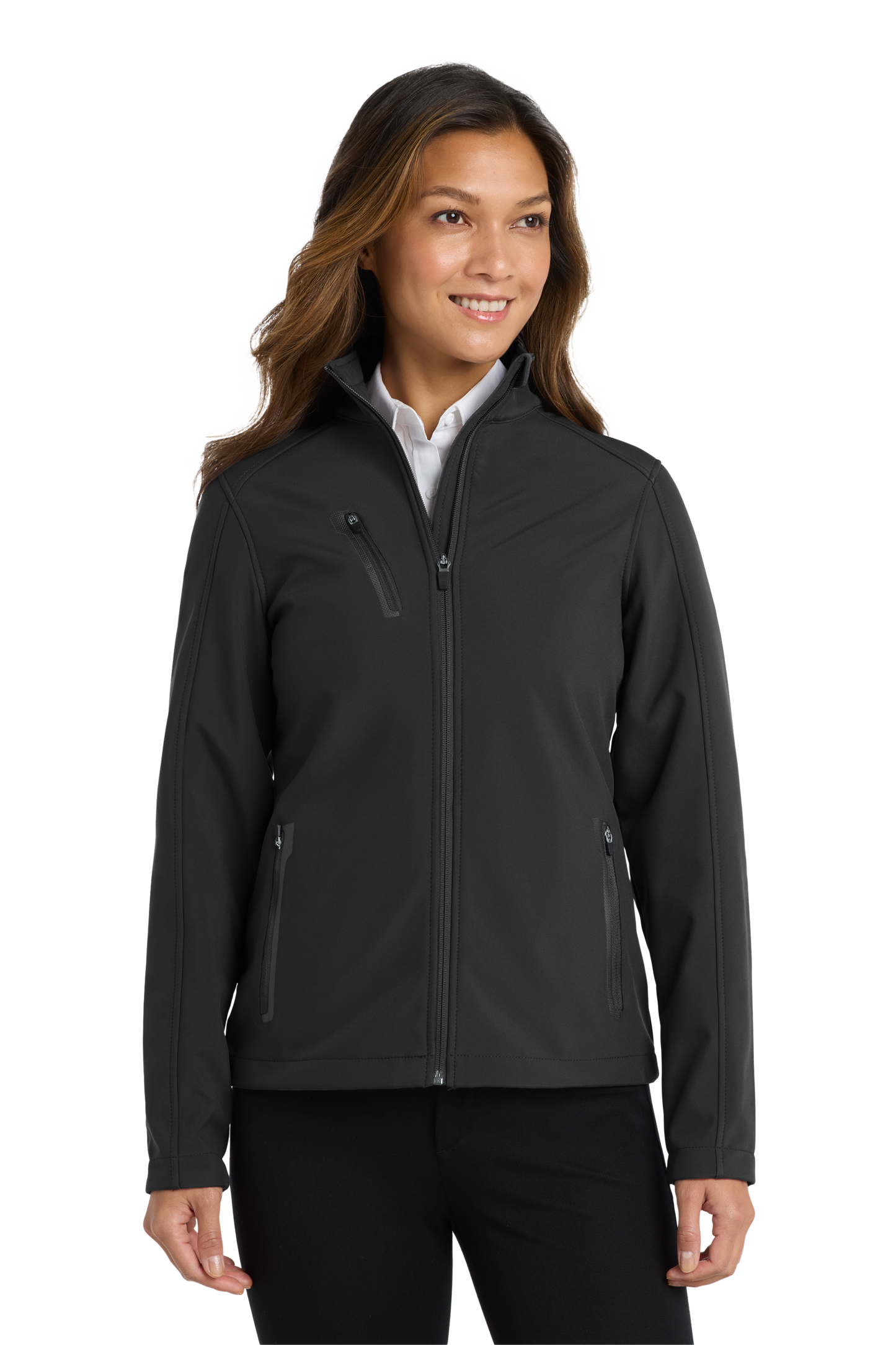 Port Authority® Women's Welded Soft Shell Jacket - Black