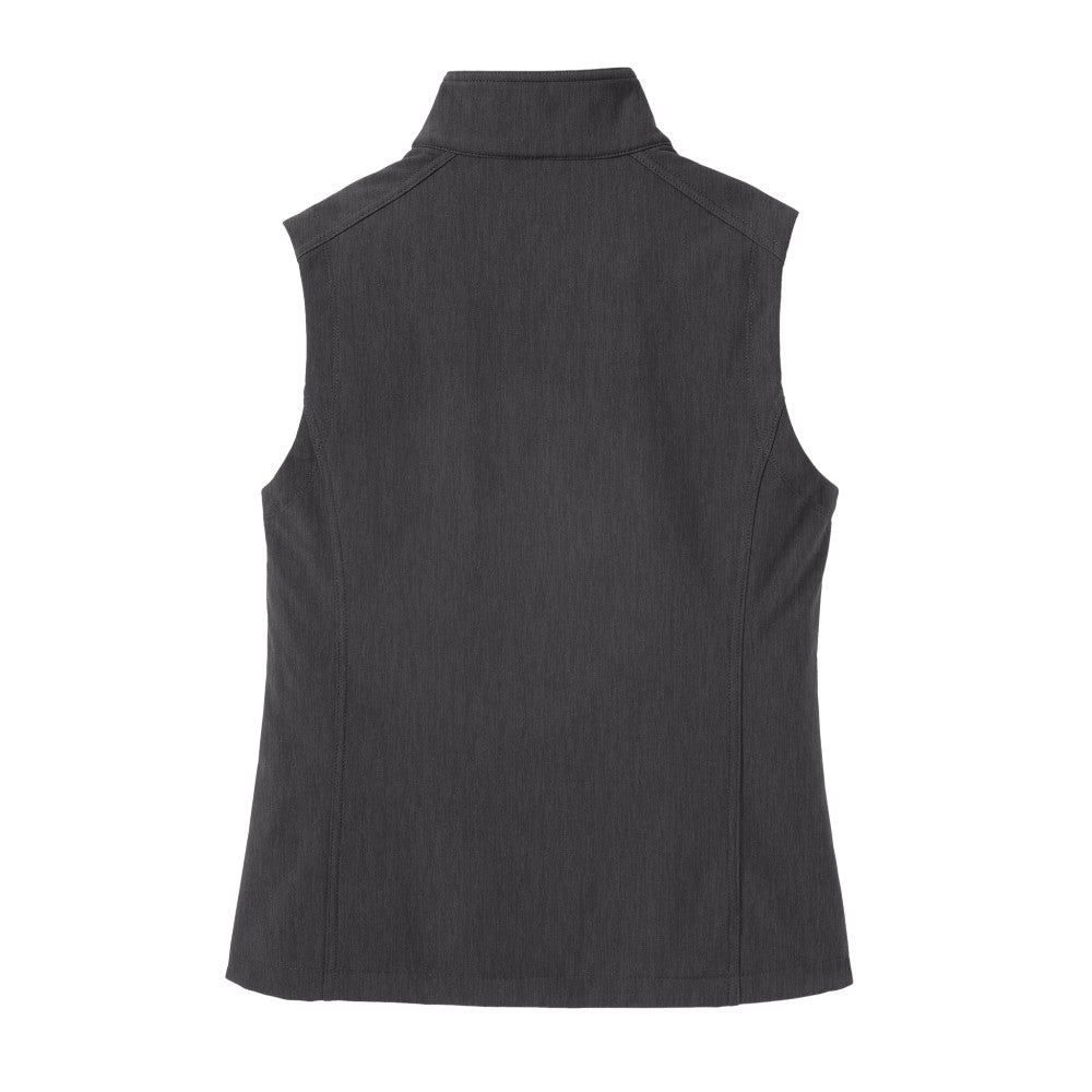 Port Authority® Women's Core Soft Shell Vest - Black Charcoal Heather