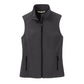 Port Authority® Women's Core Soft Shell Vest - Black Charcoal Heather