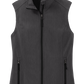 Port Authority® Women's Core Soft Shell Vest - Black Charcoal Heather