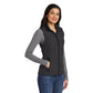 Port Authority® Women's Core Soft Shell Vest - Black Charcoal Heather