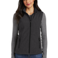 Port Authority® Women's Core Soft Shell Vest - Black Charcoal Heather