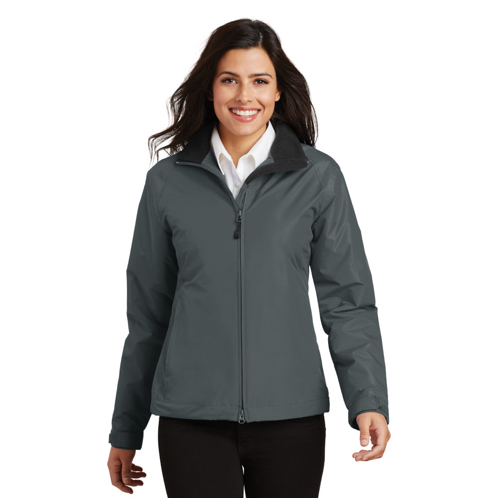 Port Authority® Women's Challenger™ Jacket - Steel Grey / True Black