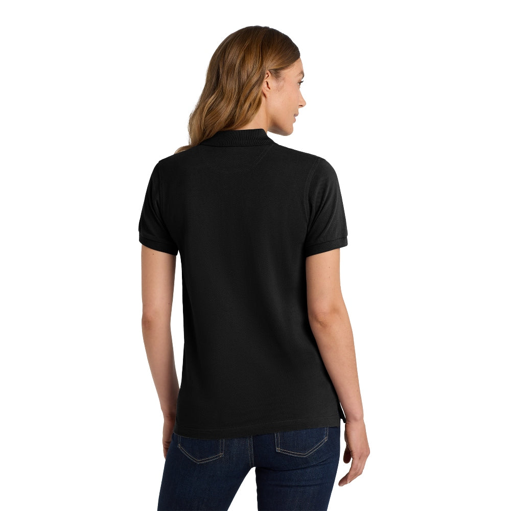 Port Authority® Women's Heavyweight Cotton Pique Polo - Black