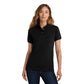 Port Authority® Women's Heavyweight Cotton Pique Polo - Black