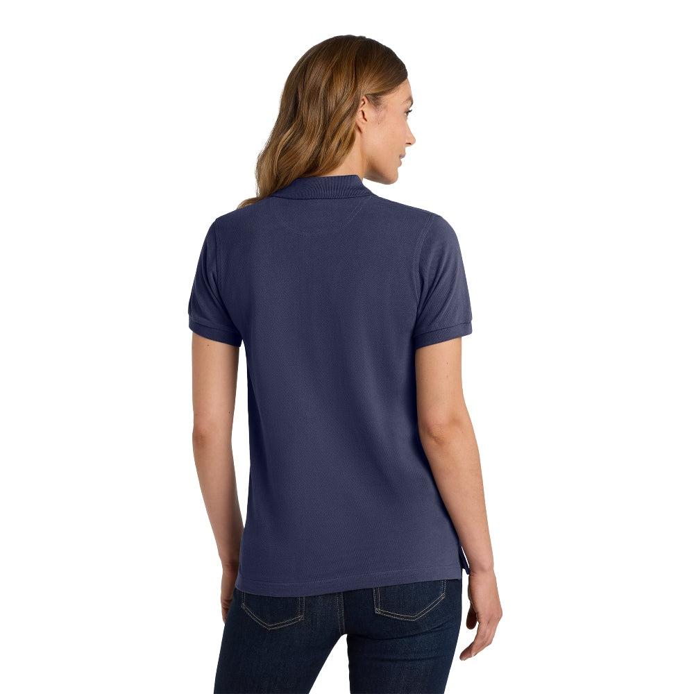 Port Authority® Women's Heavyweight Cotton Pique Polo - Navy