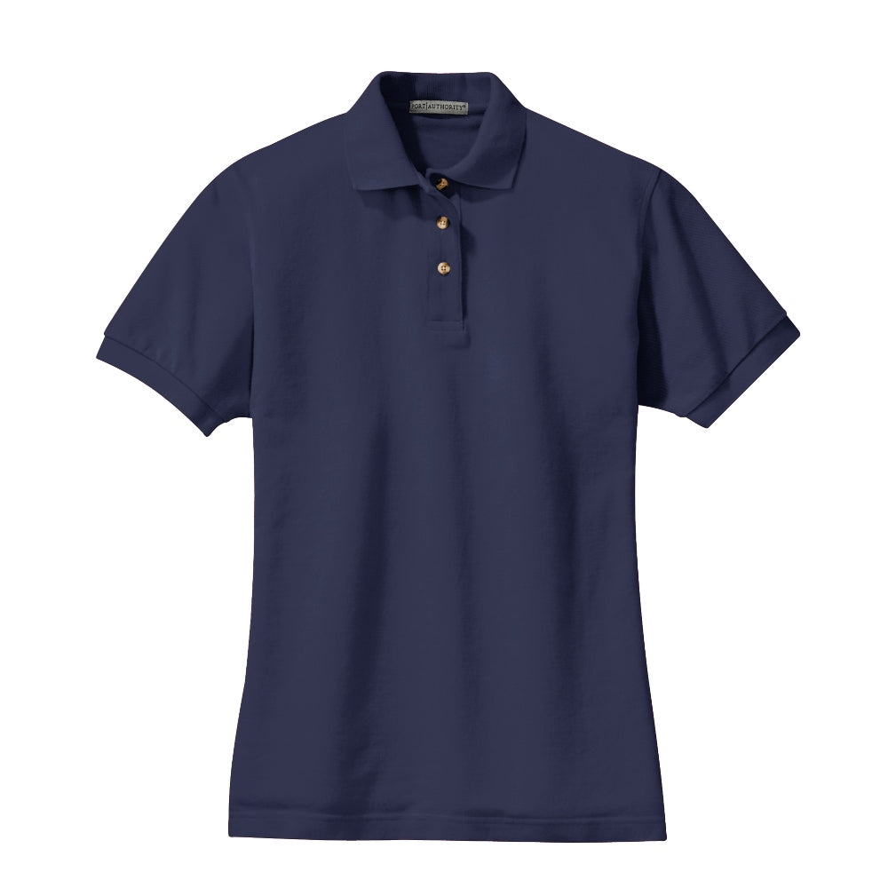 Port Authority® Women's Heavyweight Cotton Pique Polo - Navy