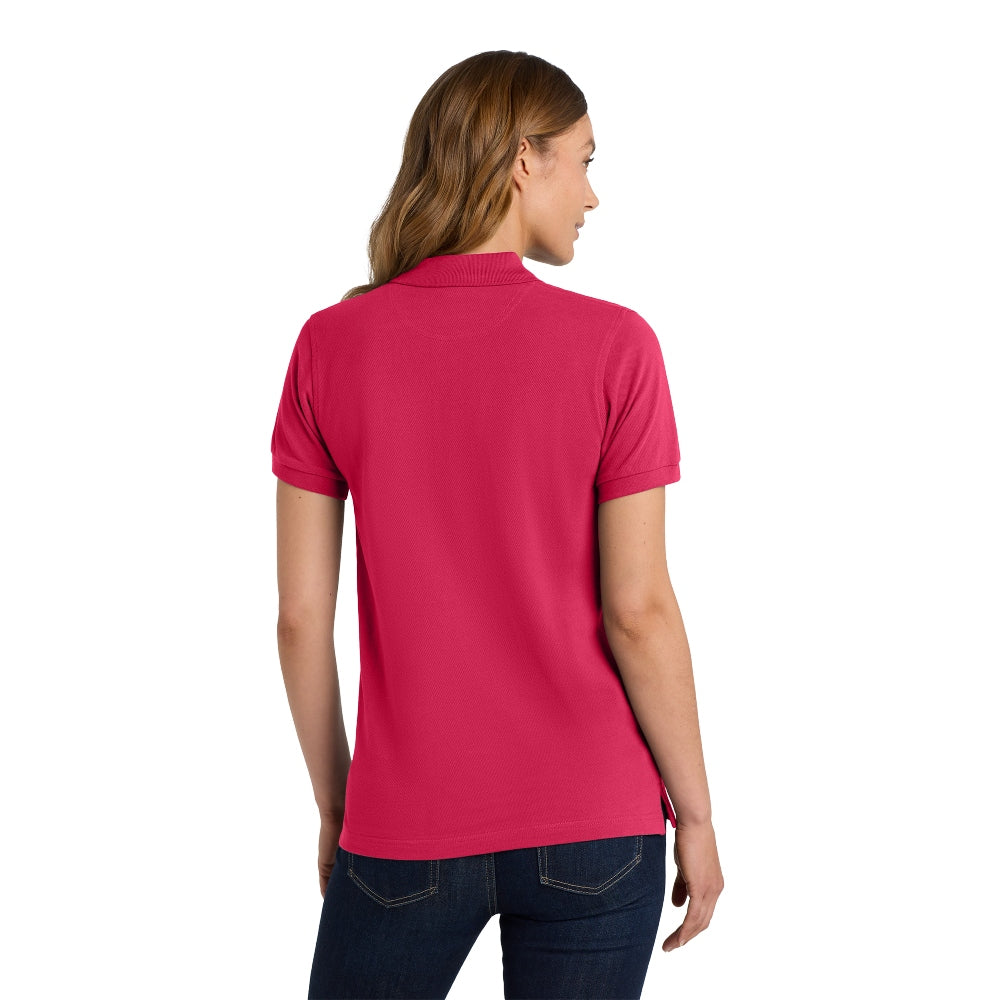 Port Authority® Women's Heavyweight Cotton Pique Polo - Red