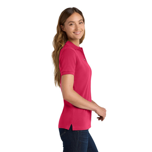 Port Authority® Women's Heavyweight Cotton Pique Polo - Red