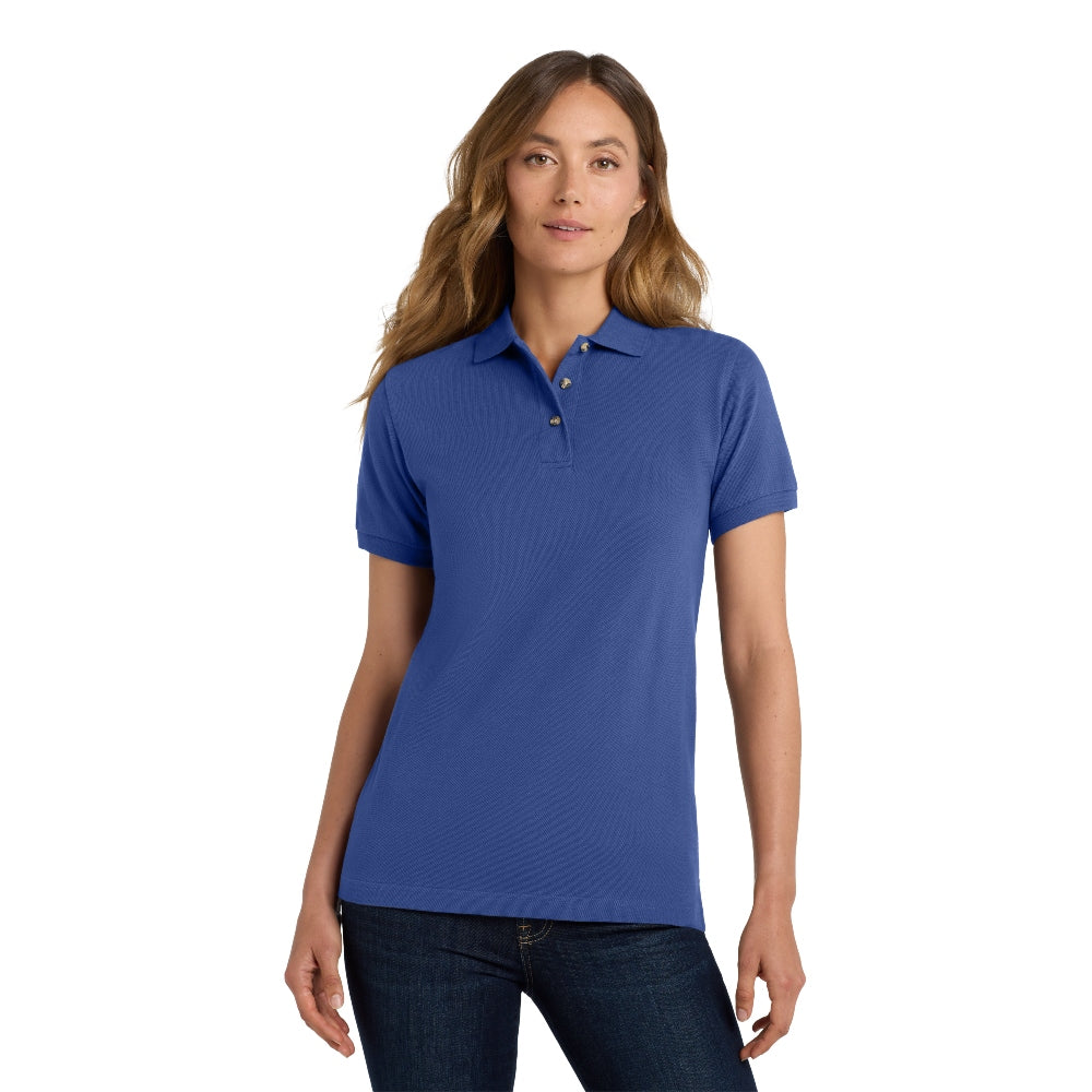 Port Authority® Women's Heavyweight Cotton Pique Polo - Royal