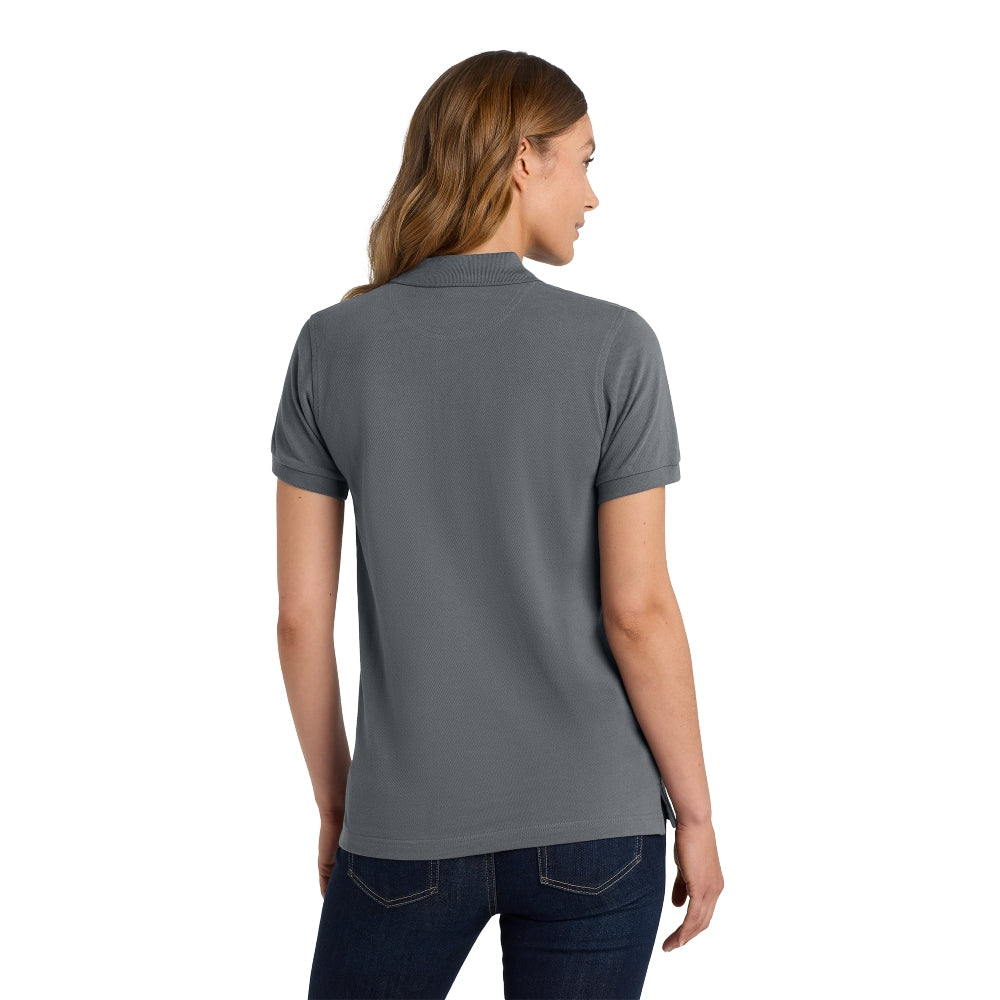 Port Authority® Women's Heavyweight Cotton Pique Polo - Steel Grey