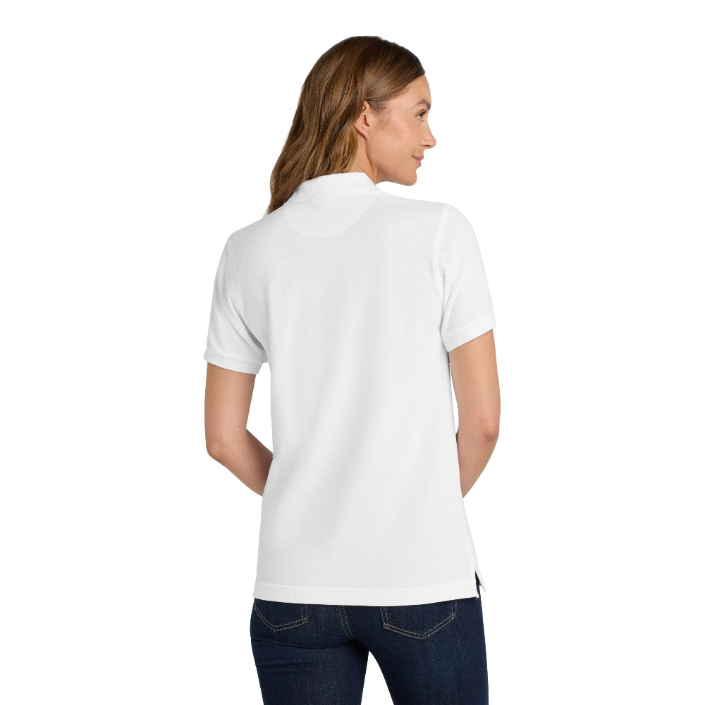 Port Authority® Women's Heavyweight Cotton Pique Polo - White