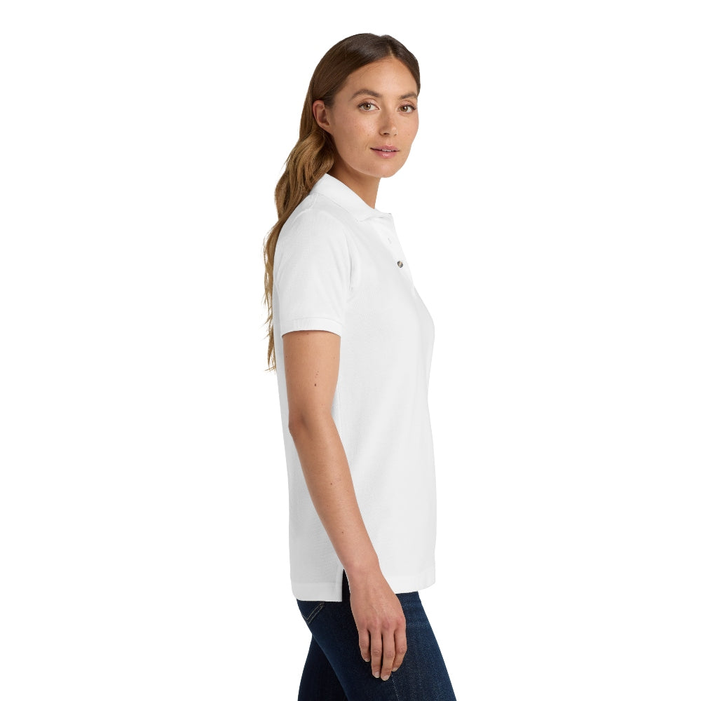 Port Authority® Women's Heavyweight Cotton Pique Polo - White
