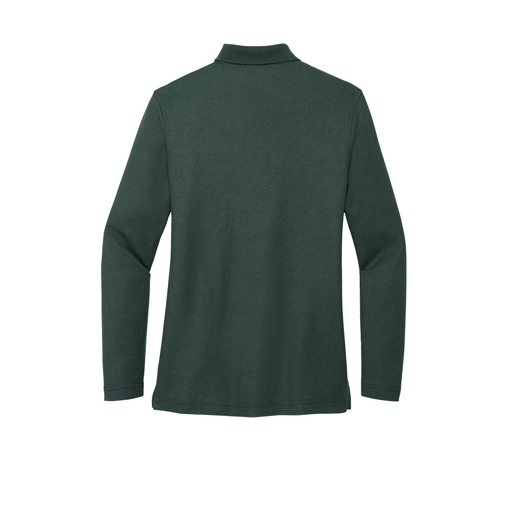 Port Authority® Women's Silk Touch™ Long Sleeve Polo - Dark Green