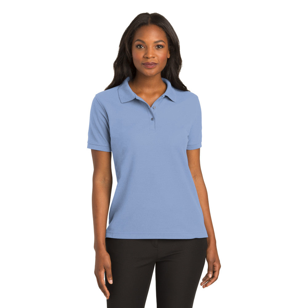 Port Authority® Women's Silk Touch™ Polo - Light Blue