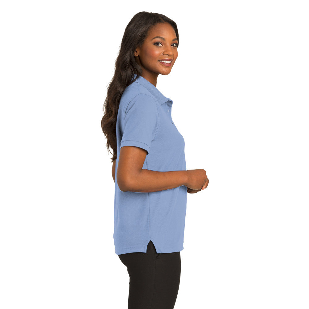 Port Authority® Women's Silk Touch™ Polo - Light Blue