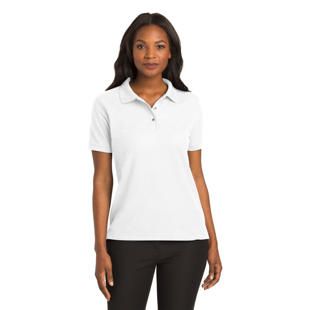 Port Authority® Women's Silk Touch™ Polo - White