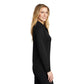 Port Authority ® Women's Silk Touch ™ Performance Long Sleeve Polo - Black