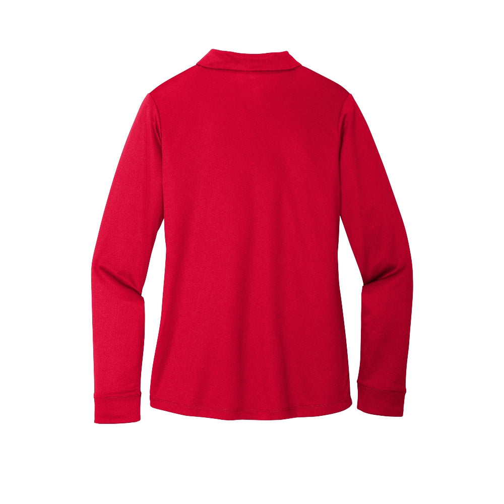 Port Authority ® Women's Silk Touch ™ Performance Long Sleeve Polo - Red