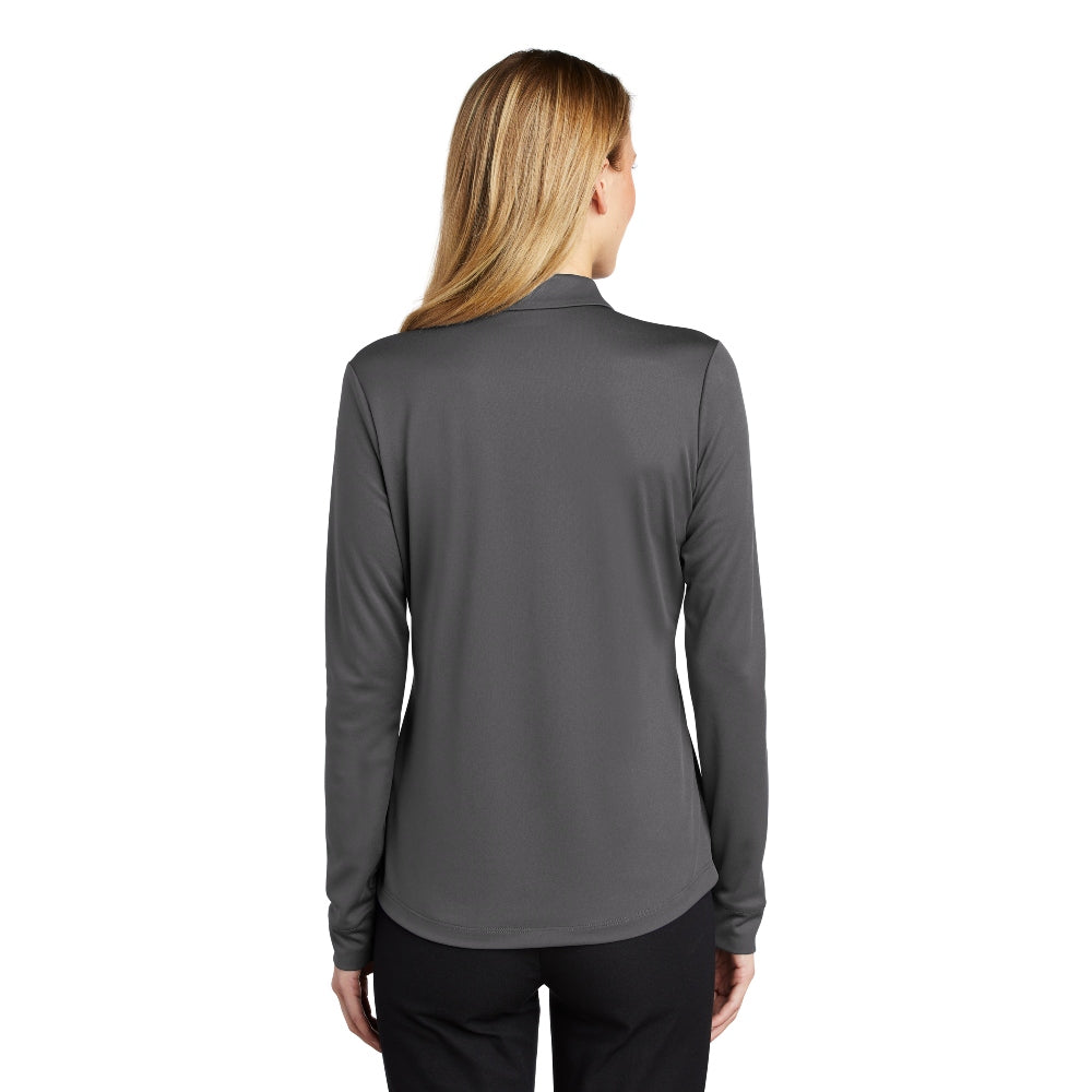 Port Authority ® Women's Silk Touch ™ Performance Long Sleeve Polo - Steel Grey