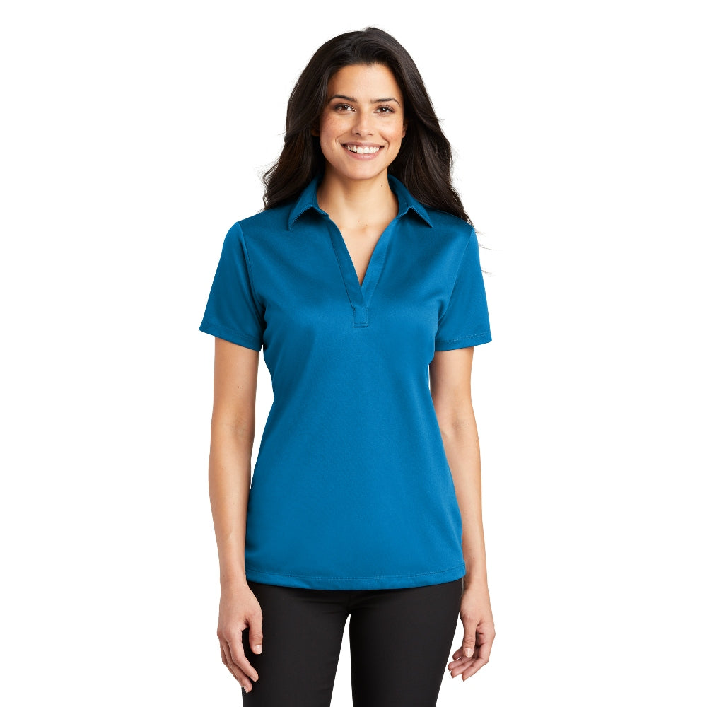 Port Authority® Women's Silk Touch™ Performance Polo - Brilliant Blue