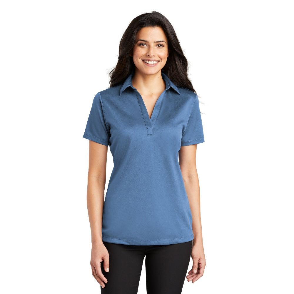 Port Authority® Women's Silk Touch™ Performance Polo - Carolina Blue