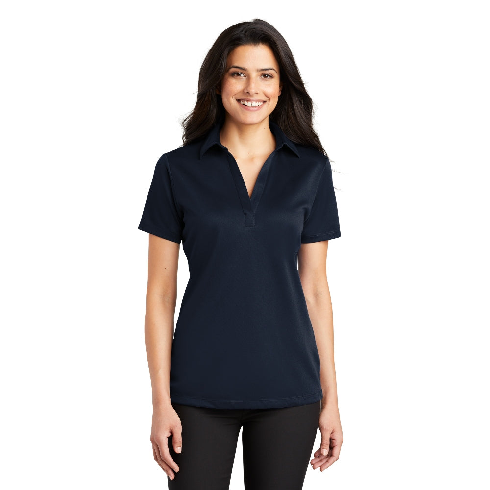 Port Authority® Women's Silk Touch™ Performance Polo - Navy