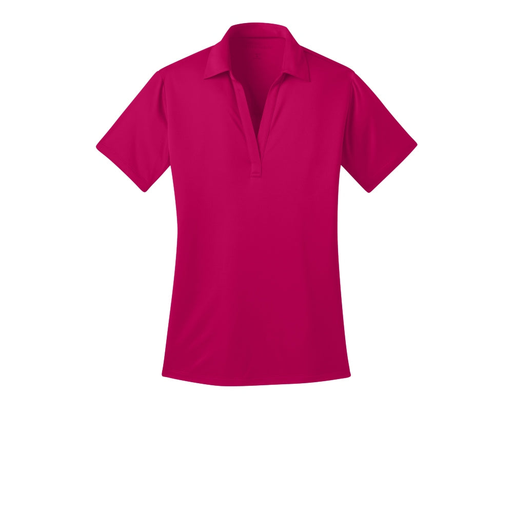 Port Authority® Women's Silk Touch™ Performance Polo - Pink Raspberry