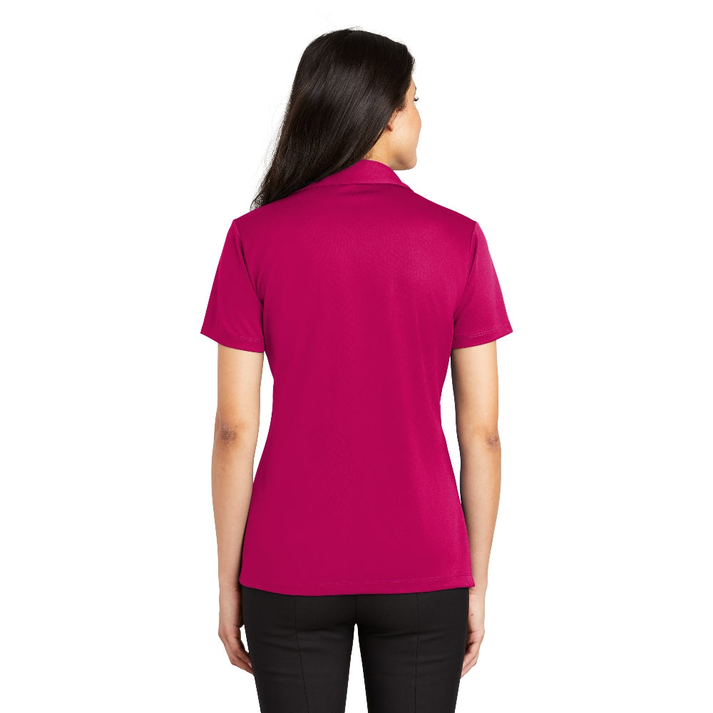 Port Authority® Women's Silk Touch™ Performance Polo - Pink Raspberry