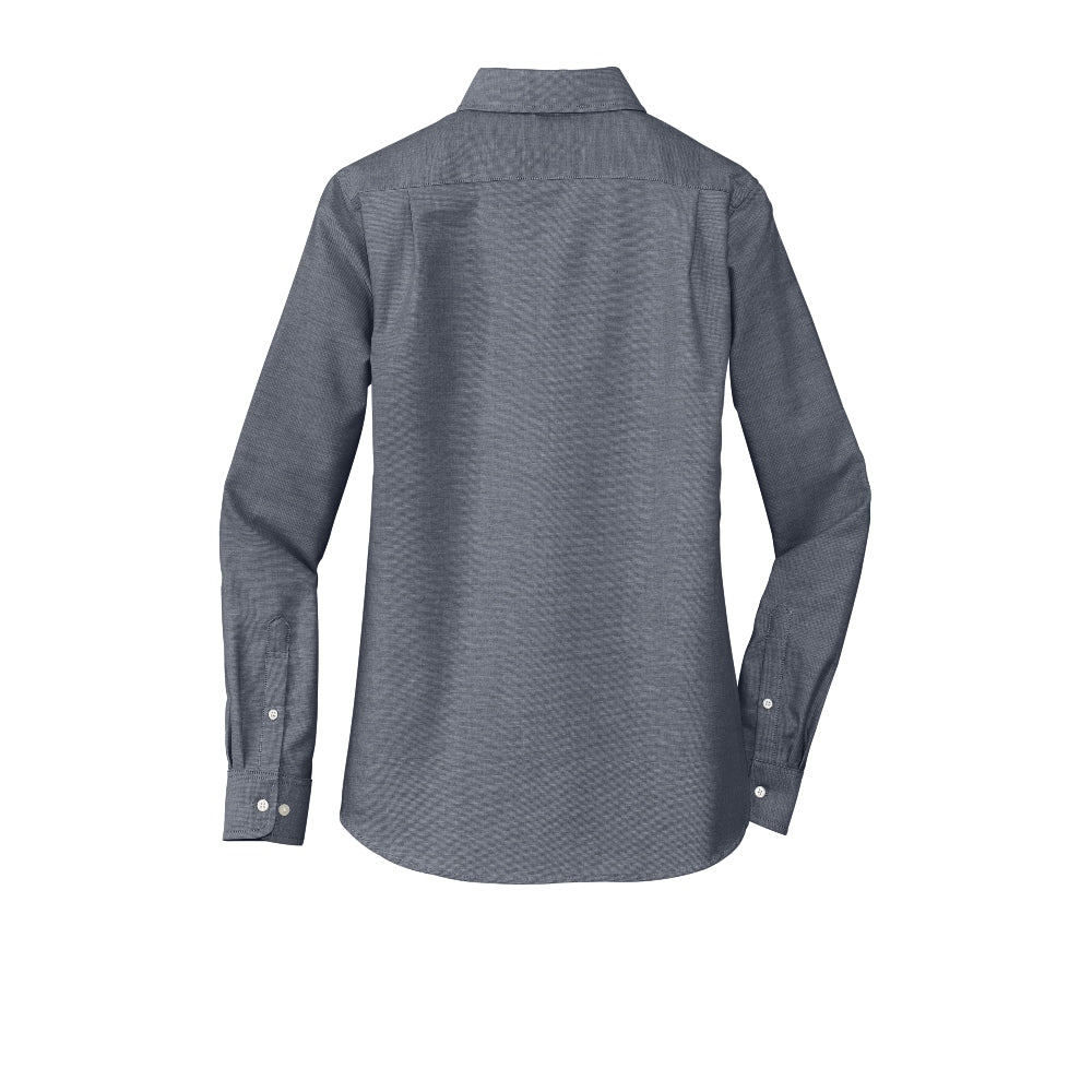 Port Authority® Women's SuperPro™ Oxford Shirt - Black