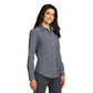 Port Authority® Women's SuperPro™ Oxford Shirt - Black