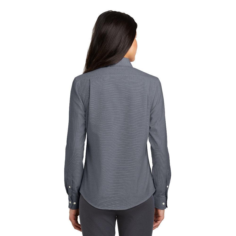 Port Authority® Women's SuperPro™ Oxford Shirt - Black