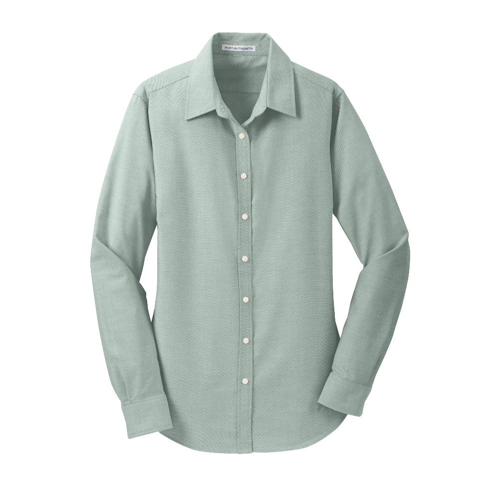 Port Authority® Women's SuperPro™ Oxford Shirt - Green
