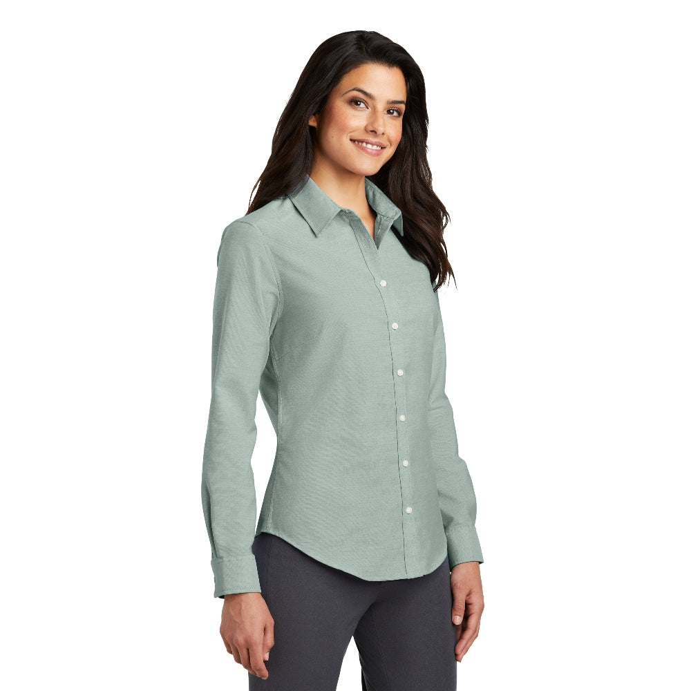 Port Authority® Women's SuperPro™ Oxford Shirt - Green