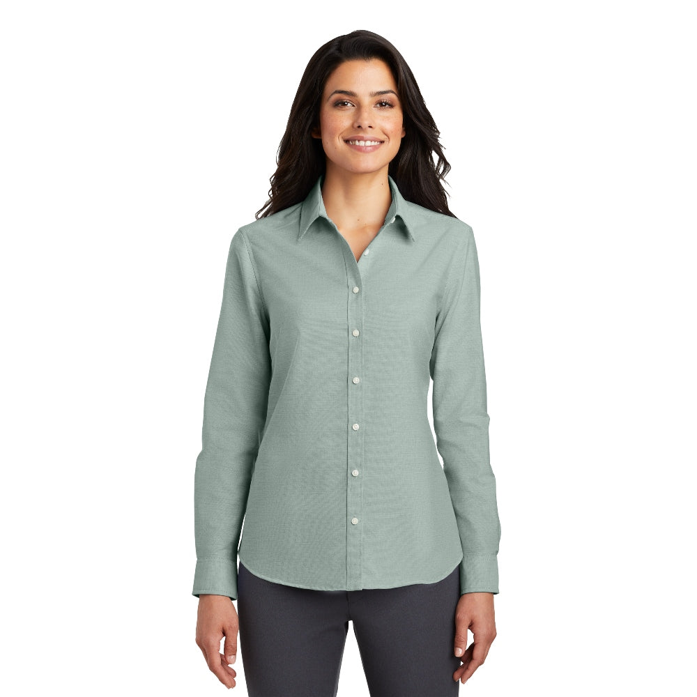 Port Authority® Women's SuperPro™ Oxford Shirt - Green