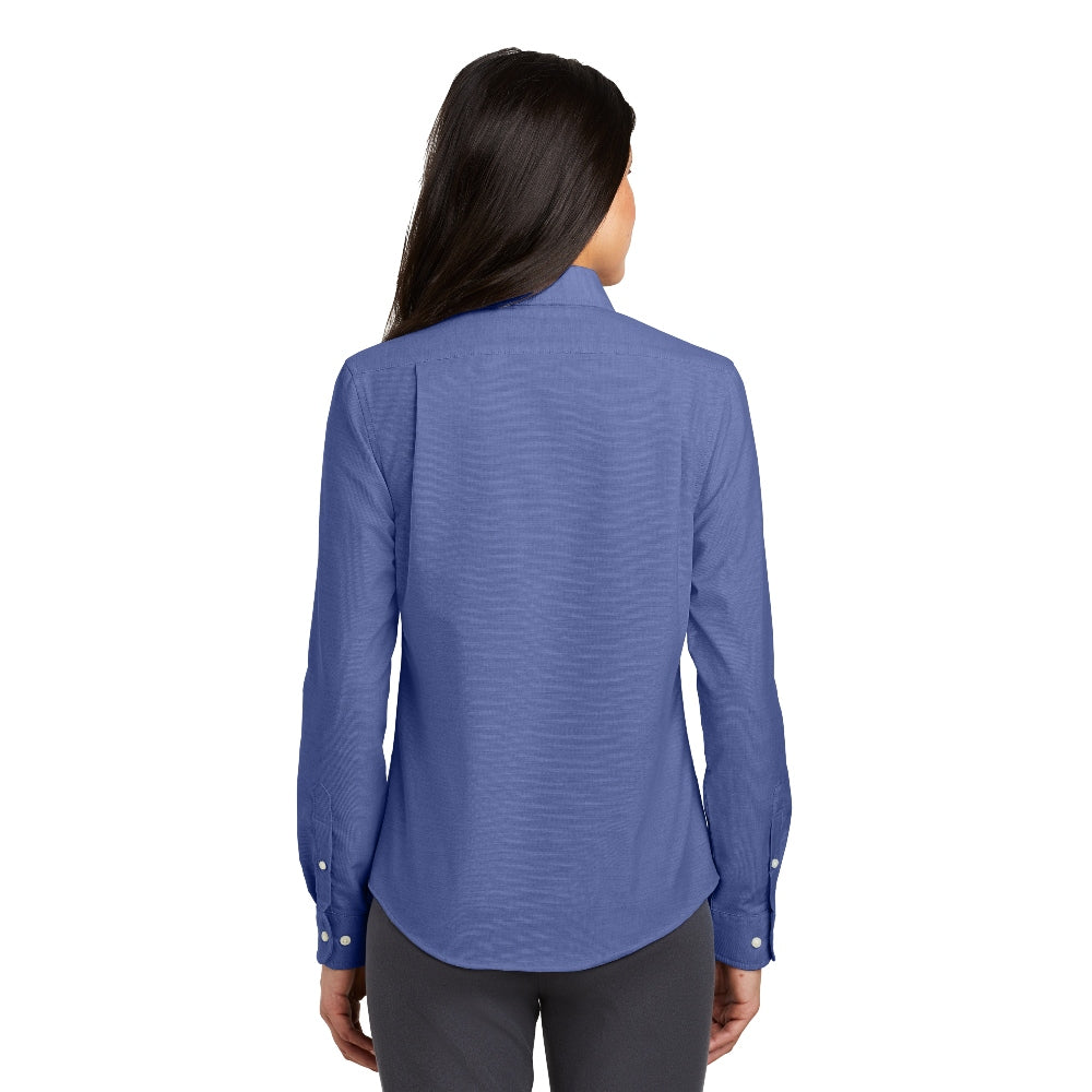 Port Authority® Women's SuperPro™ Oxford Shirt - Navy