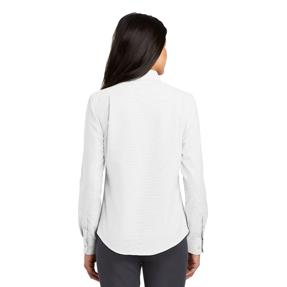 Port Authority® Women's SuperPro™ Oxford Shirt - White