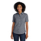 Port Authority® Women's Short Sleeve SuperPro™ Oxford Shirt - Black