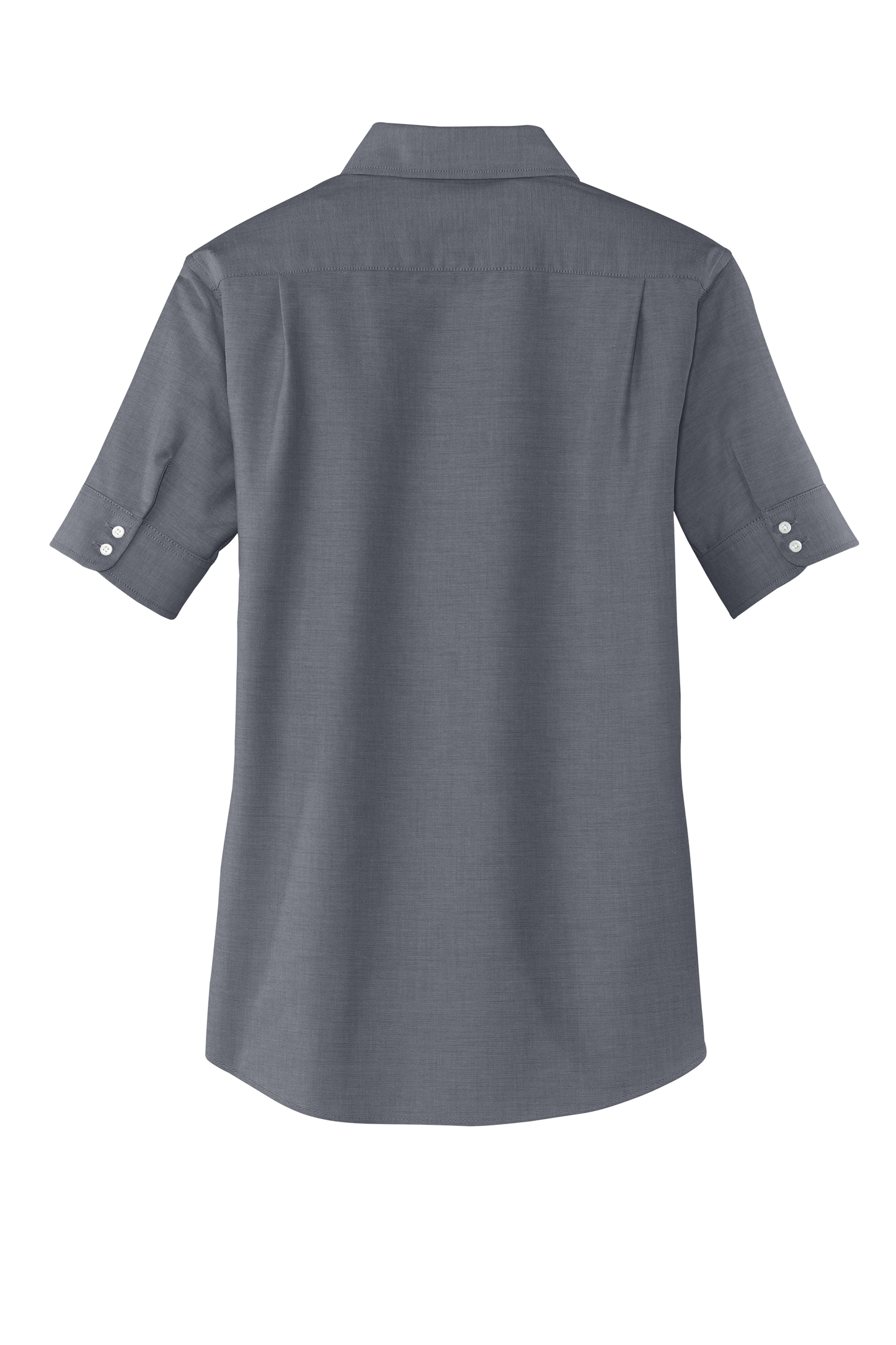 Port Authority® Women's Short Sleeve SuperPro™ Oxford Shirt - Black
