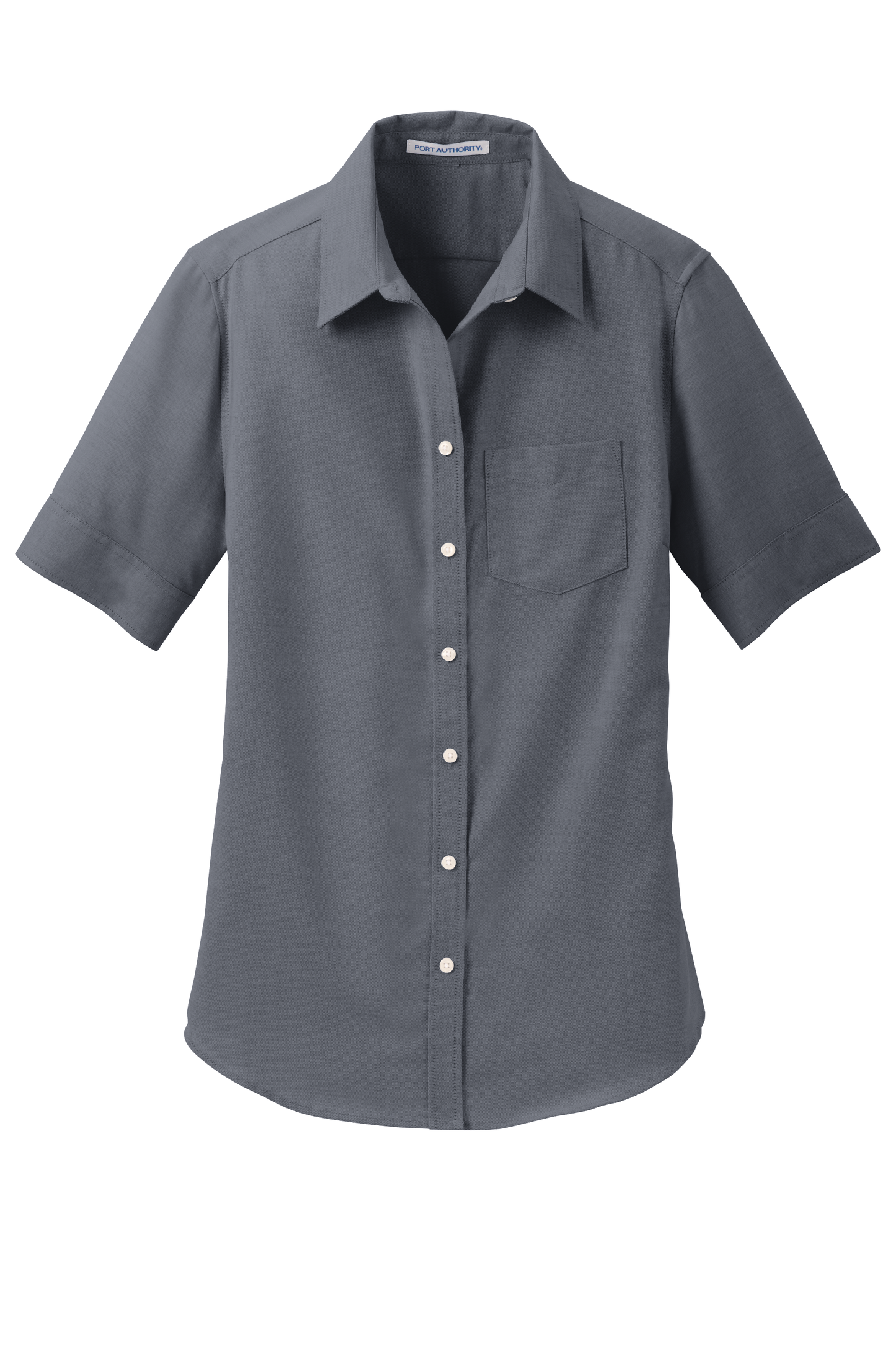 Port Authority® Women's Short Sleeve SuperPro™ Oxford Shirt - Black
