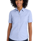 Port Authority® Women's Short Sleeve SuperPro™ Oxford Shirt - Oxford Blue