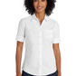 Port Authority® Women's Short Sleeve SuperPro™ Oxford Shirt - White