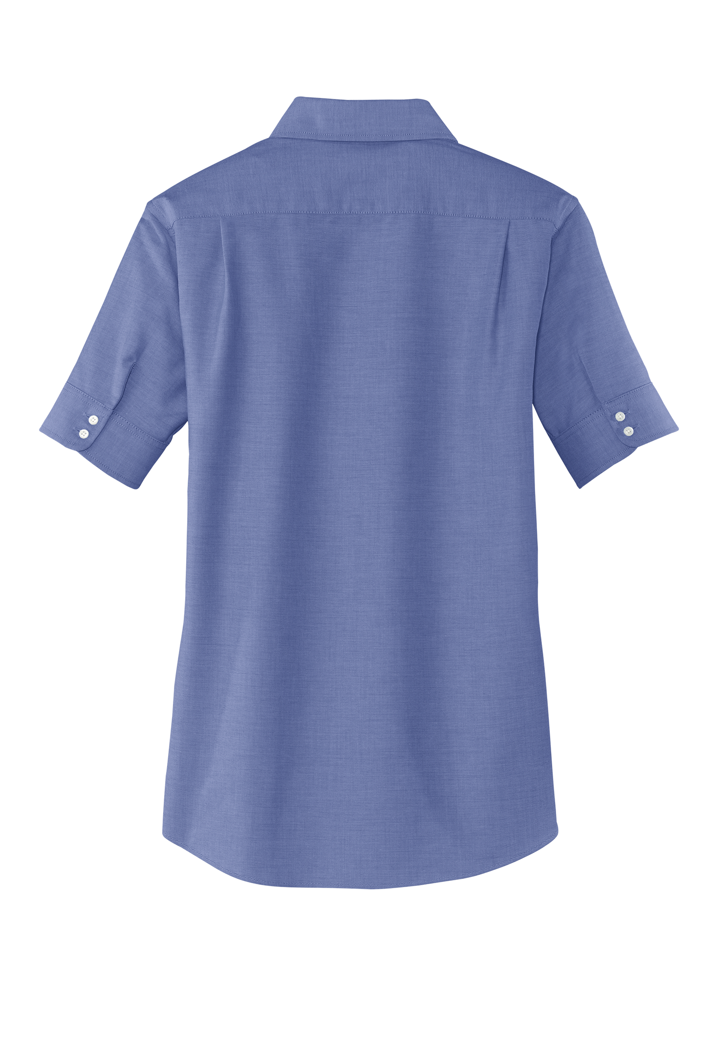 Port Authority® Women's Short Sleeve SuperPro™ Oxford Shirt - Navy