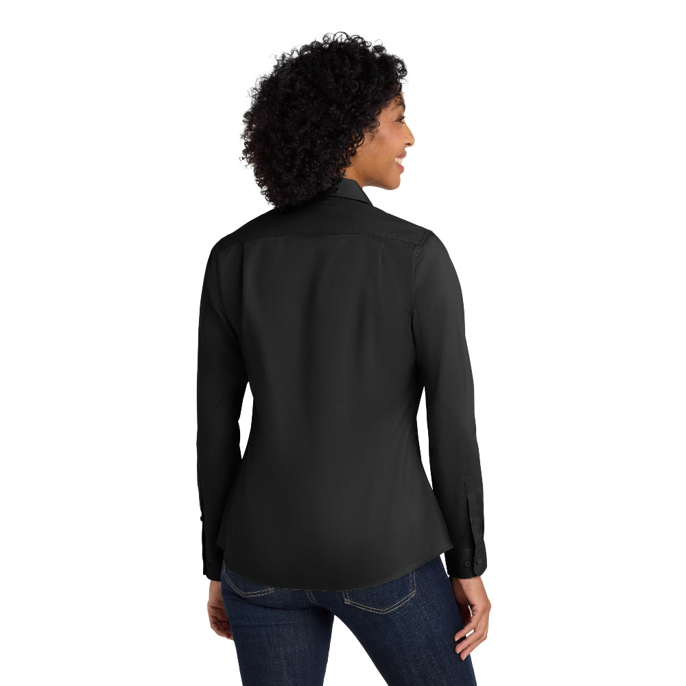 Port Authority® Women's SuperPro™ Twill Shirt - Black