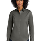 Port Authority® Women's SuperPro™ Twill Shirt - Sterling Grey