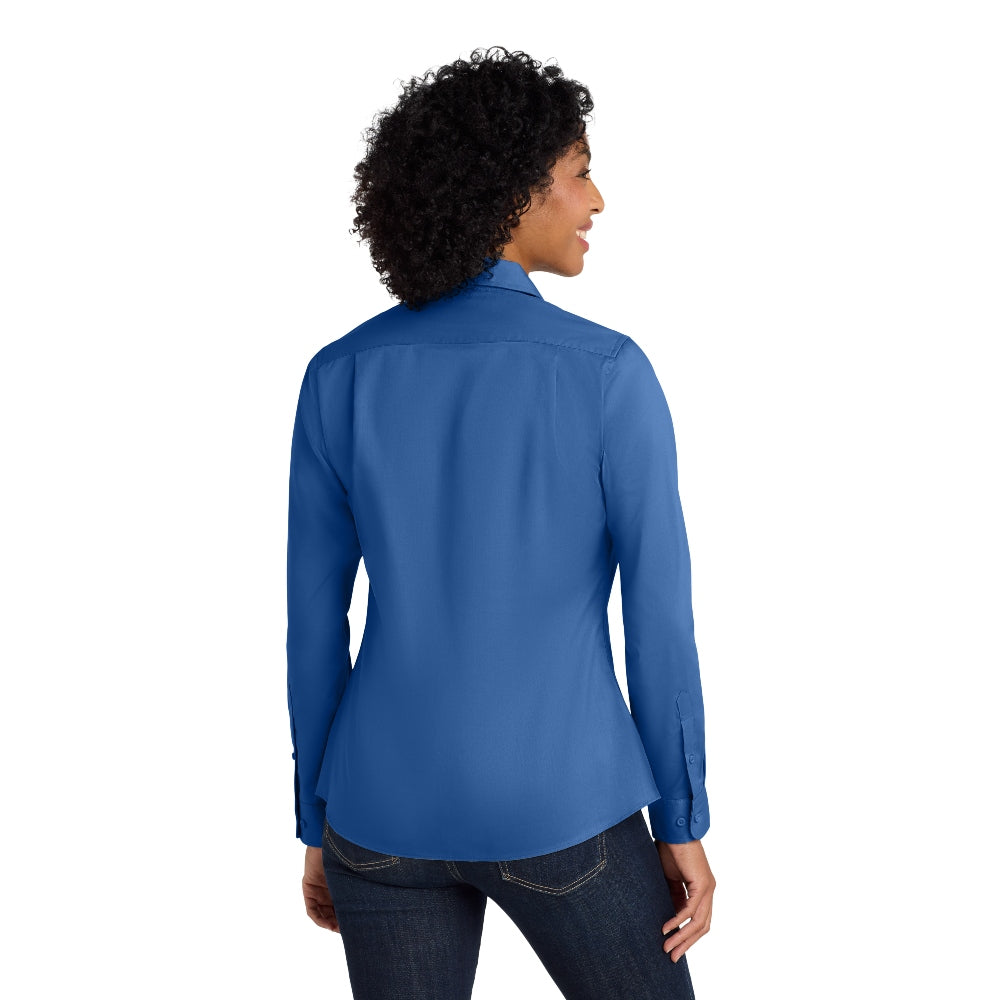 Port Authority® Women's SuperPro™ Twill Shirt - True Blue