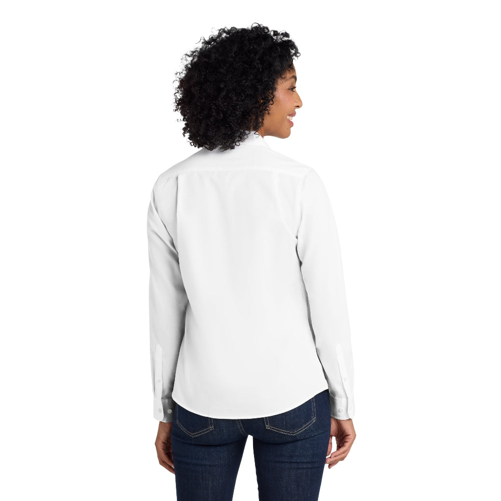 Port Authority® Women's SuperPro™ Twill Shirt - White